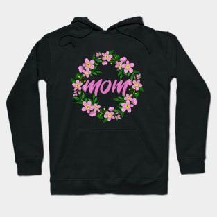 Floral mom, Forget Me Not Floral Wreath, Floral Trendy Arrows Hoodie